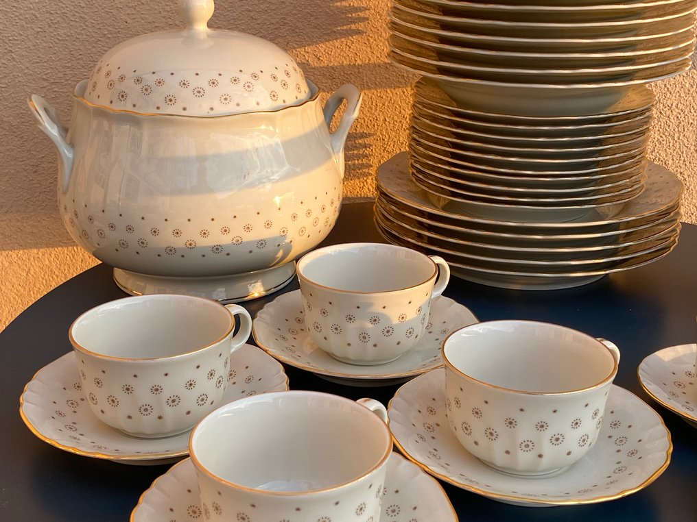 Richard Ginori - 成套餐具 (44) - 瓷器 - 星星和金色装饰 #2.1