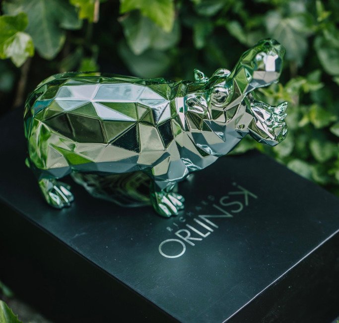 Richard Orlinski (1966) - Hippo Spirit (Water Green Edition) #1.0