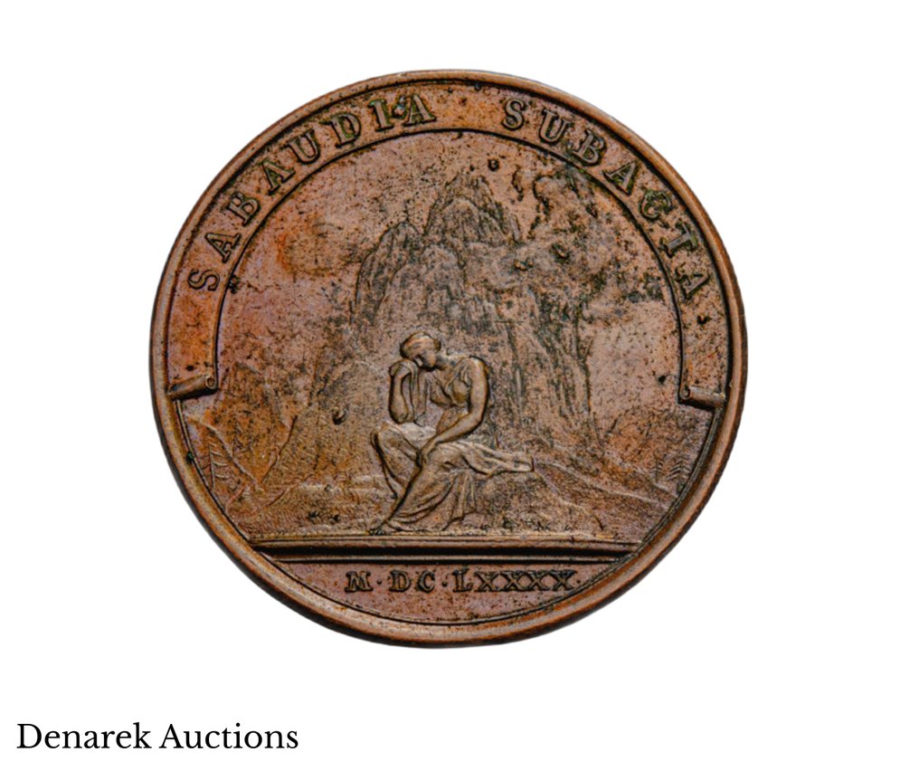 Frankrike. Historical Medal 1690 - The Conquest of Savoy (Ingen reservasjonspris) #1.0