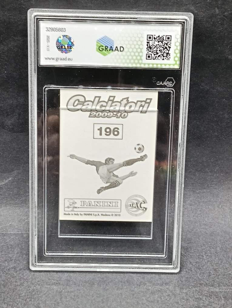 2009/10 Panini Calciatori José Mourinho #196 FC INTER TRIPLETE SEASON - Graad 10 Graded sticker #1.0