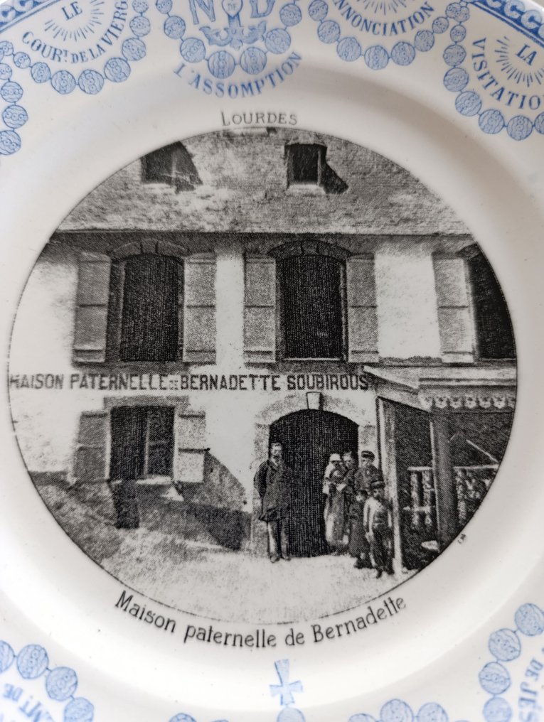 Sarreguemines - Digoin - Πιάτο σερβιρίσματος (12) - Κεραμικό - Υπηρεσία Επιδορπίων Lourdes #3.2