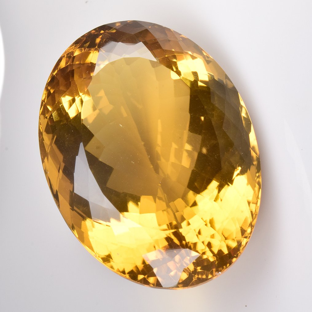 1 pcs  Gul, Oransje Citrin  - 74.86 ct - Internasjonal forening for fargede edelstener (ICA GemLab) #3.2