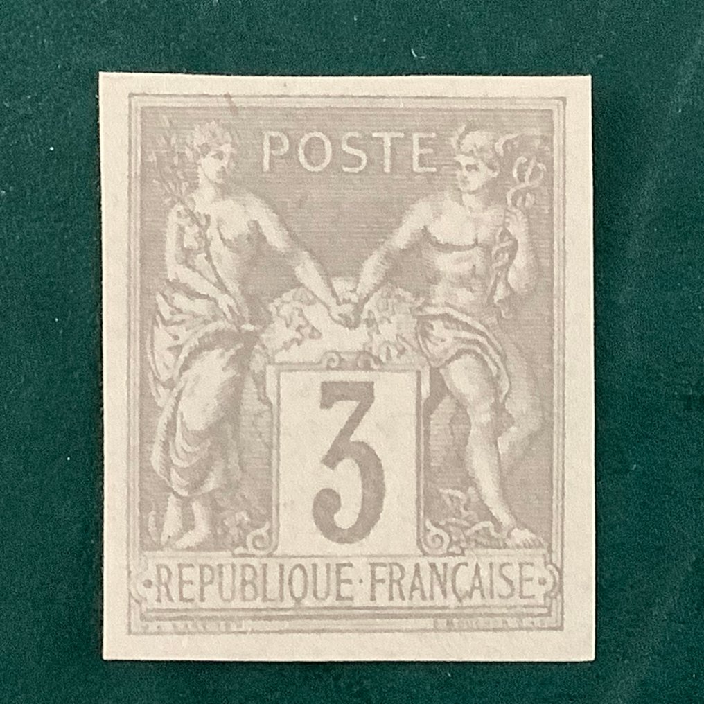 Frankrijk 1880 - 3 cent Sage type Regents - gekeurd Brun - Yvert 87d #3.2