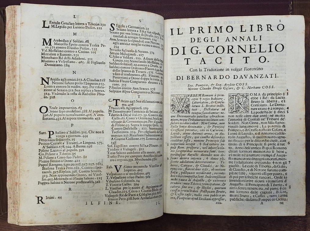 Gaio Cornelio Tacito; Bernardo Davanzati (traduttore) - Opere di Gaio Cornelio Tacito - 1677 #3.2