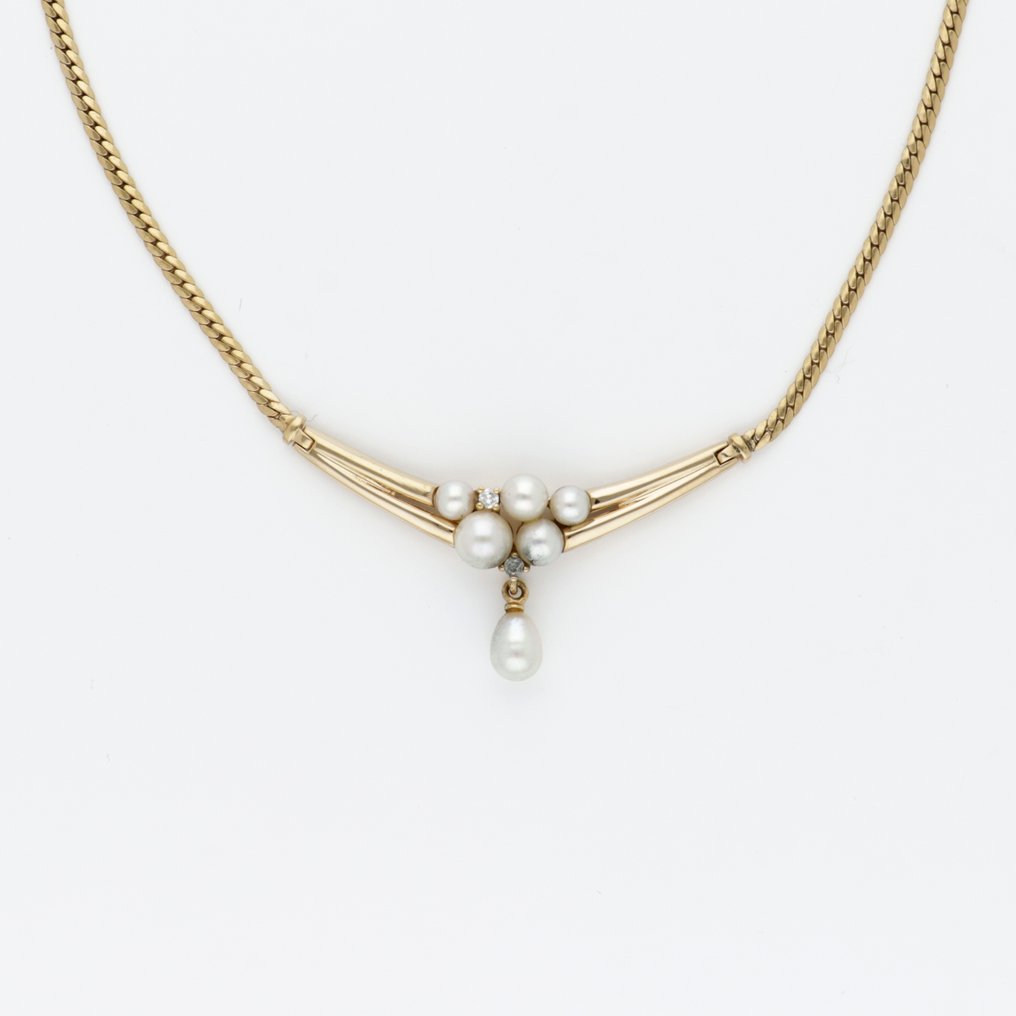 Colier - 18 ct. Aur galben Diamant (Natural)  - Parole #1.0