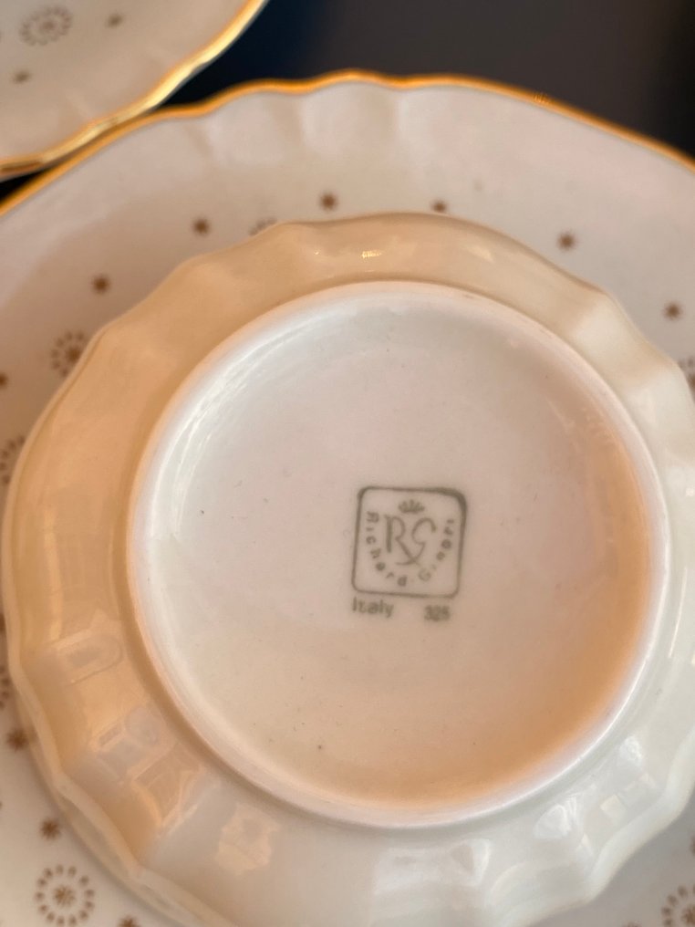 Richard Ginori - 成套餐具 (44) - 瓷器 - 星星和金色装饰 #3.2