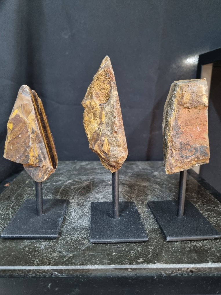 Splendido set di occhio di tigre su standard di lusso Forma libera- 950 g - (3) #4.3