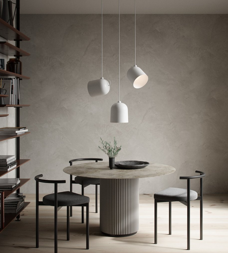 Nordlux - Design For The People - Maria Berntsen - Lampada a sospensione (3) - Angolo LED - Bianco - Acciaio - 3 pezzi #1.0
