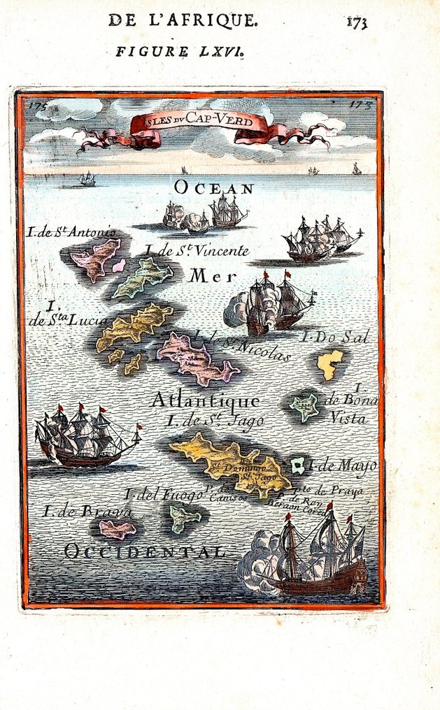Afrika - Kap Verde; M. Mallet - Isles du Cap Verd - 1683 #3.2