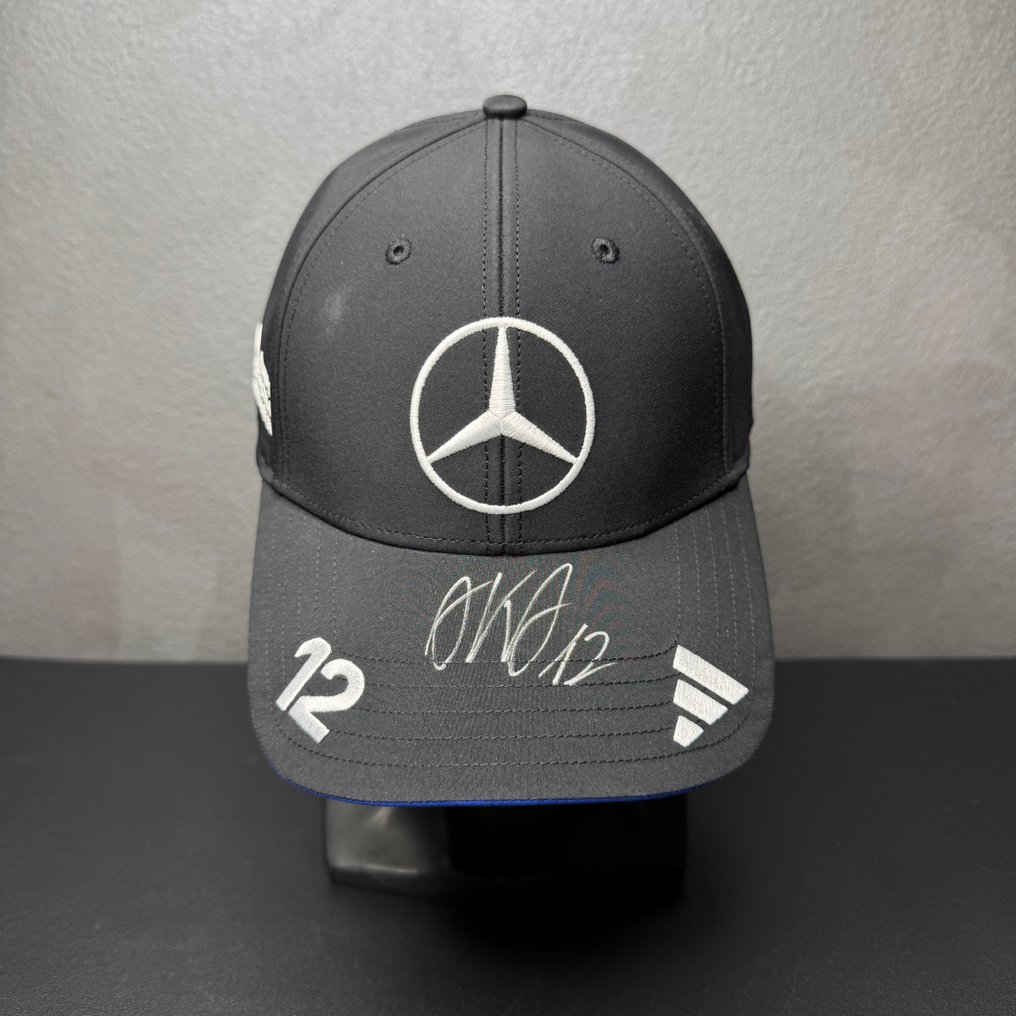 梅賽德斯車隊 - 一級方程式 - Andrea Kimi Antonelli Signed Adidas Driver Cap - 2025 - 棒球帽 #1.0