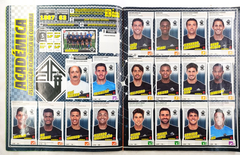 Panini Futebol 2015/16 Portugal - 1 Ολοκληρωμένο άλμπουμ - Good (GD) #3.2