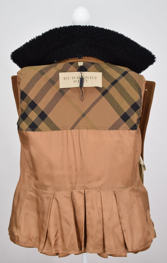 Burberry Brit Wool & Cashmere With Shearling Collar Doublebreasted - Mantel #4.3