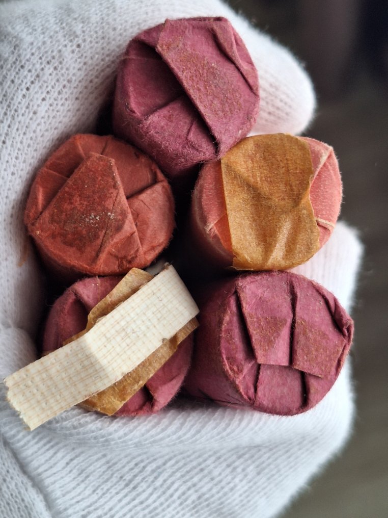 Statele Unite. 50 cents roll 5 old Cent Rolls whapped in old paper (Fără preț de rezervă) #2.1