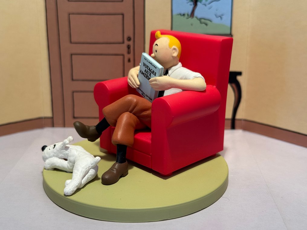 Moulinsart - Statuetta - Scène Cube - Tintin at Home - pvc #1.0