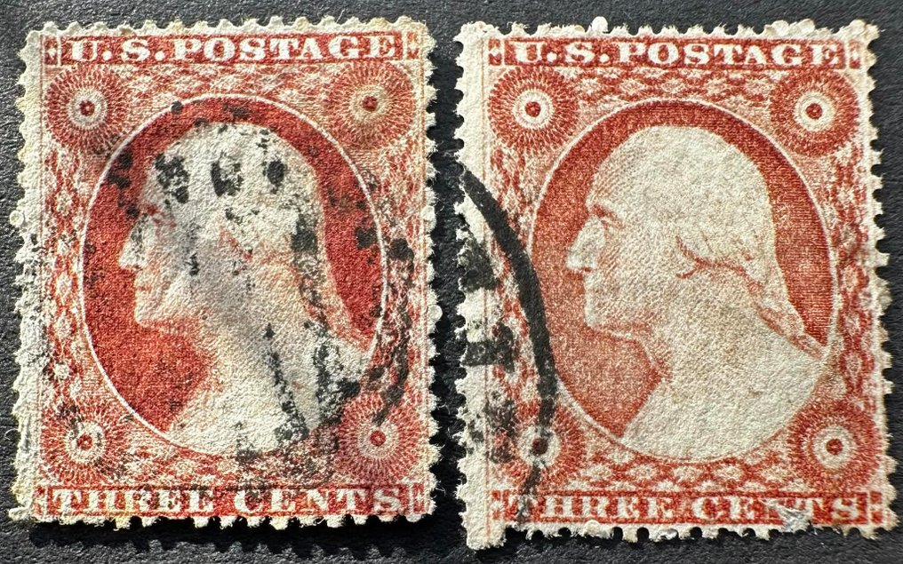 美国 1851 - 早期经典15倍美国邮票 #4.3