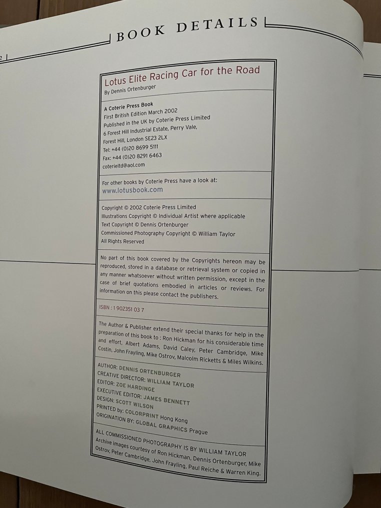 Dennis Ortenburger - Lotus Elite Racing Car for the Road - 2002 #4.3