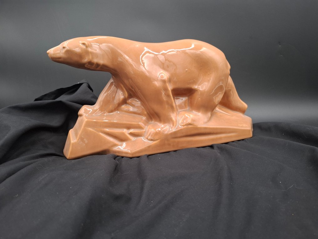 DAX - Γλυπτό, Ours polaire - 43 cm - Κεραμικό #1.0