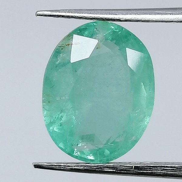 1 pcs  绿色 祖母绿  - 3.48 ct - 西班牙宝石学院（IGE） - 微不足道的油 #1.0