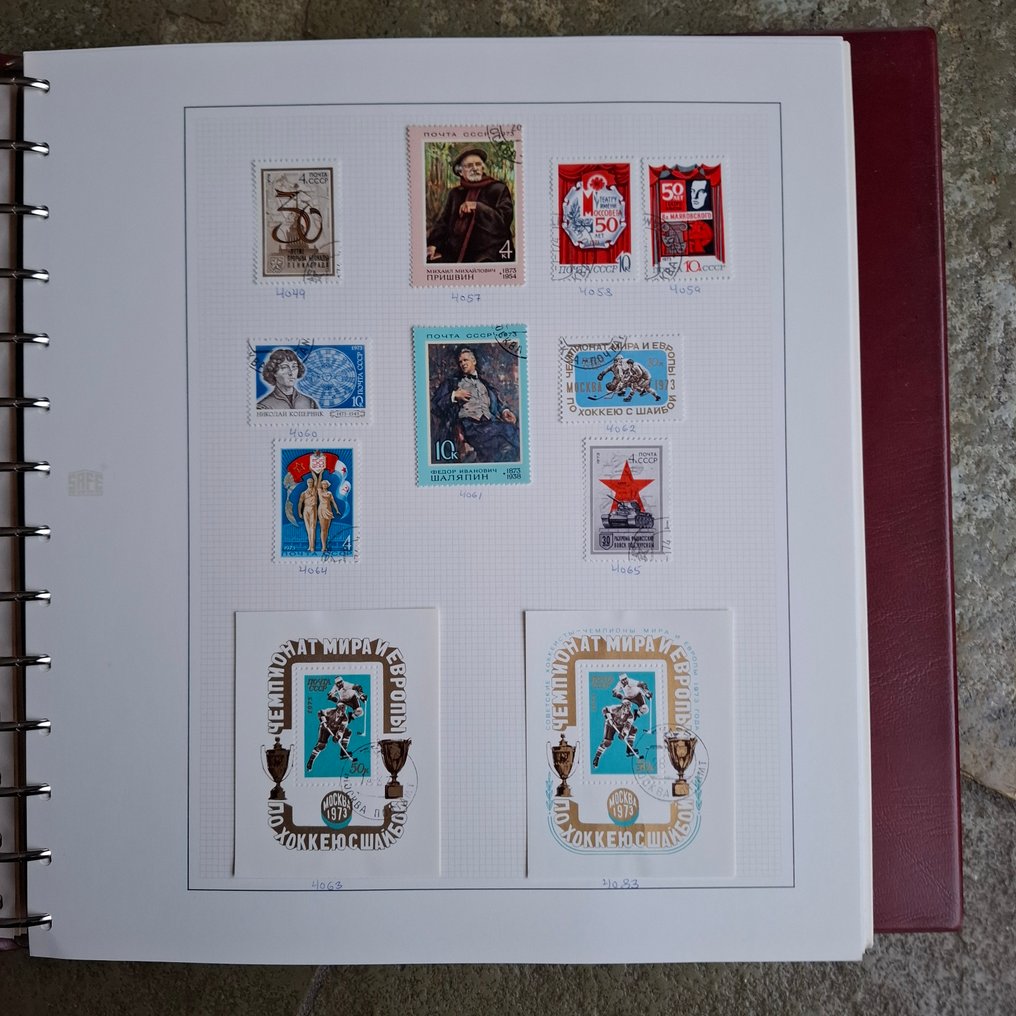Russia 1973/1979 - Old collection of postage stamps and blocks completely in a luxury SAFE band. - 4047/4864 #4.3