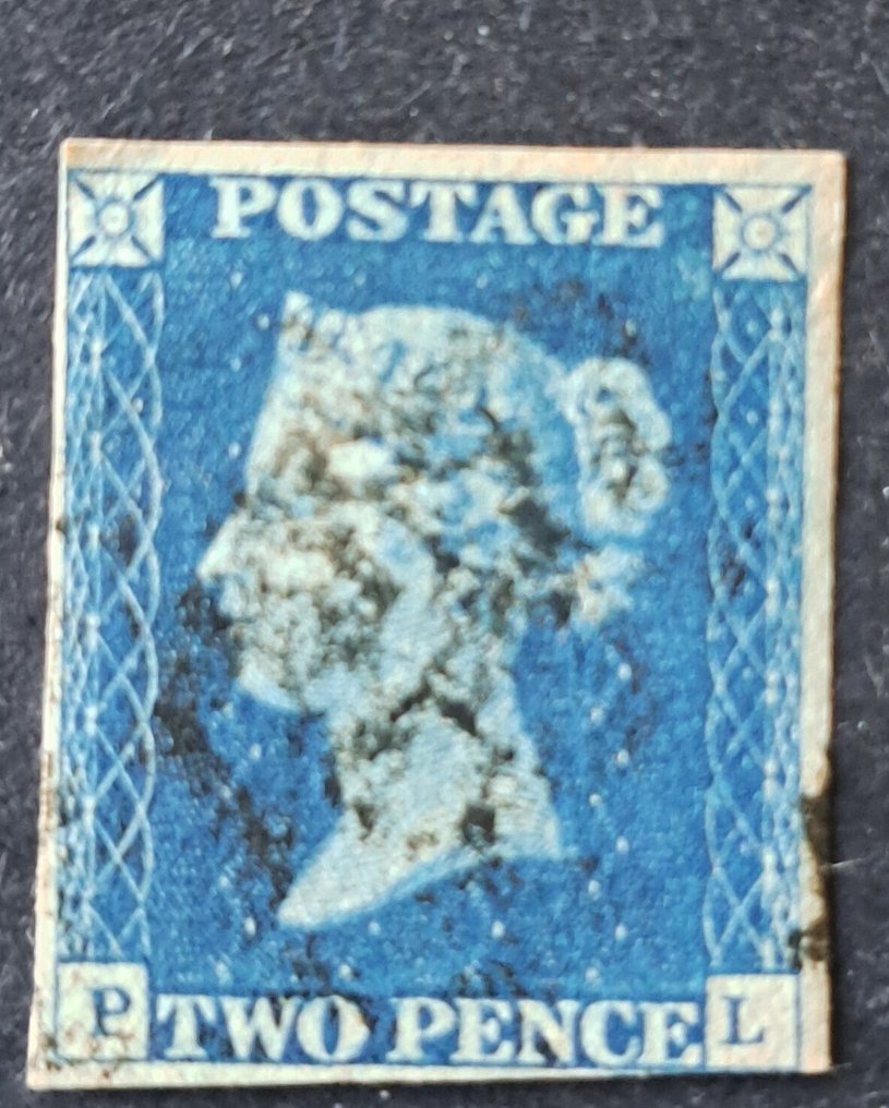 Great Britain 1840/1840 - Great britain 1840 2d blue maltese cross used #1.0
