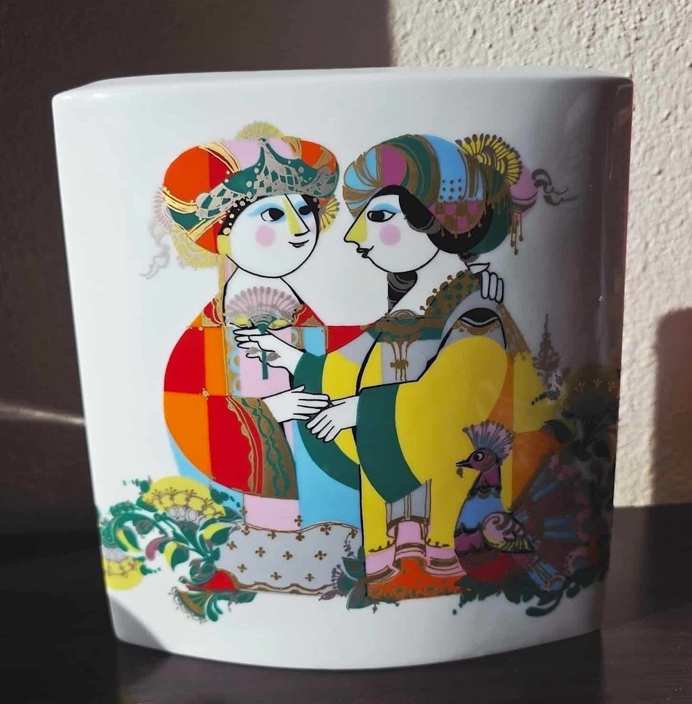 Rosenthal - Bjorn Wiinblad - Vase -  1001 night  - Porcelain - Rosenthal vase by Bjorn W #1.0