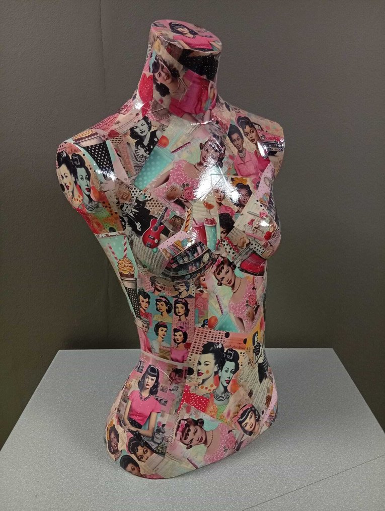 ESQ - Κούκλα βιτρίνας - Mannequin pink vintage style - Ρητίνη #1.0