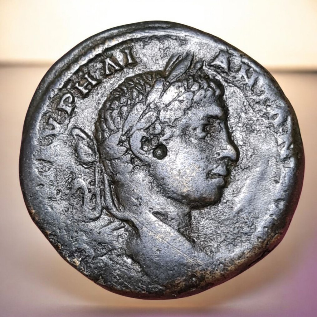 罗马帝国(省). 伊拉加巴卢斯 (公元 218-222). Æ Moesia Inferior, Marcianopolis (没有保留价) #1.0