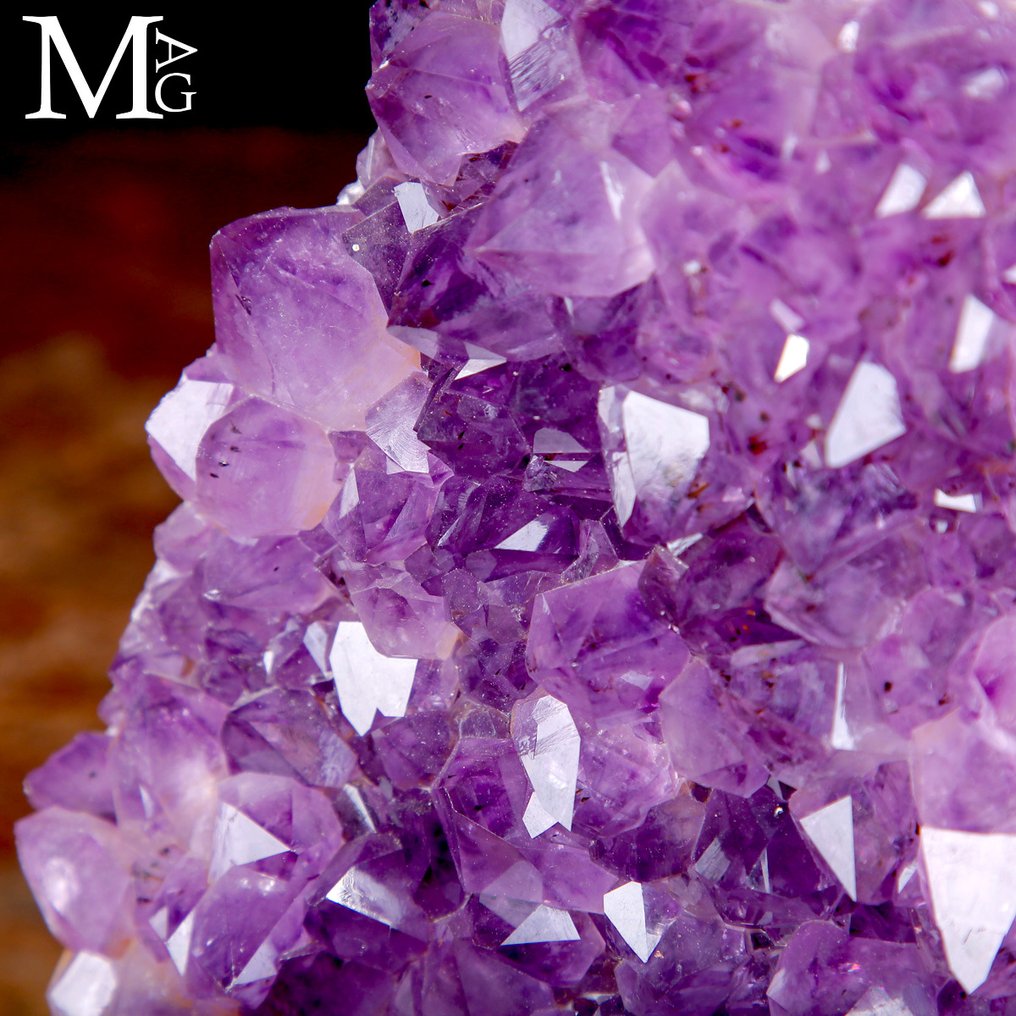 Wonderful Amethyst Druzy - Natural Deep Purple Color - Extra Quality Specimen - Height: 215 mm - Width: 115 mm- 1434 g #4.3