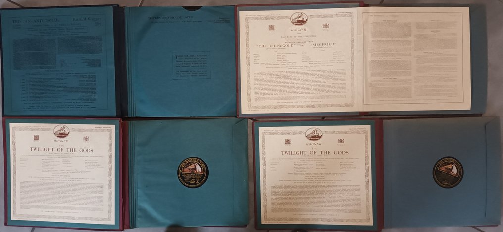 Richard Wagner(great collection ) - Flere kunstnere - Tristan and Isolde (Bayreuth)-The Twilight of the Gods-The Rhinegold-Siegfried - 78 RPM shellac rekord - 1928 #4.3