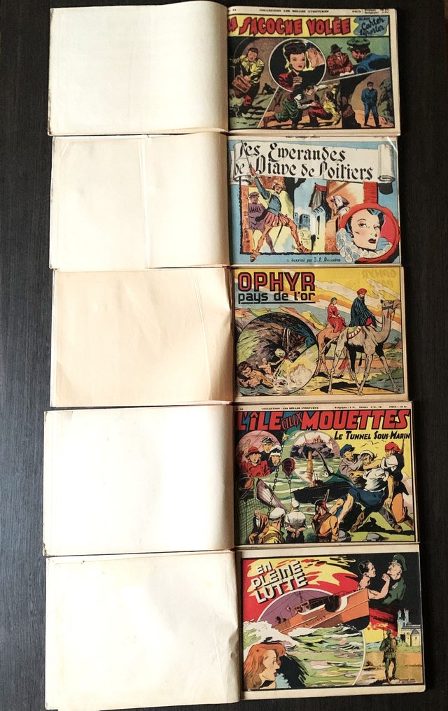 Belles aventures + Aventures héroïques + Aventures en images + Supplément à l'Intrépide - 5x C - 5 Άλμπουμ - Πρώτη έκδοση - 1946/1950 #4.3