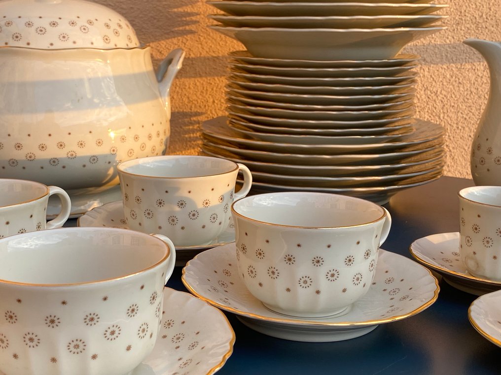 Richard Ginori - 成套餐具 (44) - 瓷器 - 星星和金色装饰 #1.0