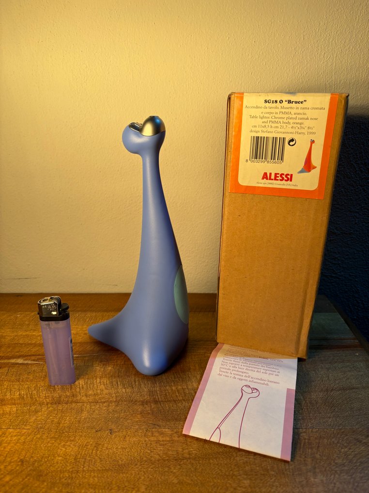 Alessi - SG18 O “Bruce” - Επιτραπέζιος αναπτήρας - Χρώμιο Zama και PMMA. #1.0