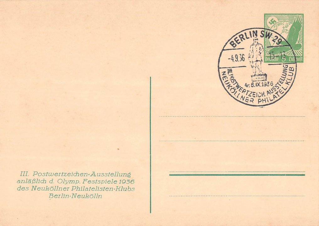 Saksan valtakunta - Loton peitteet ja kortit, enimmäkseen olympialaiset. #4.3