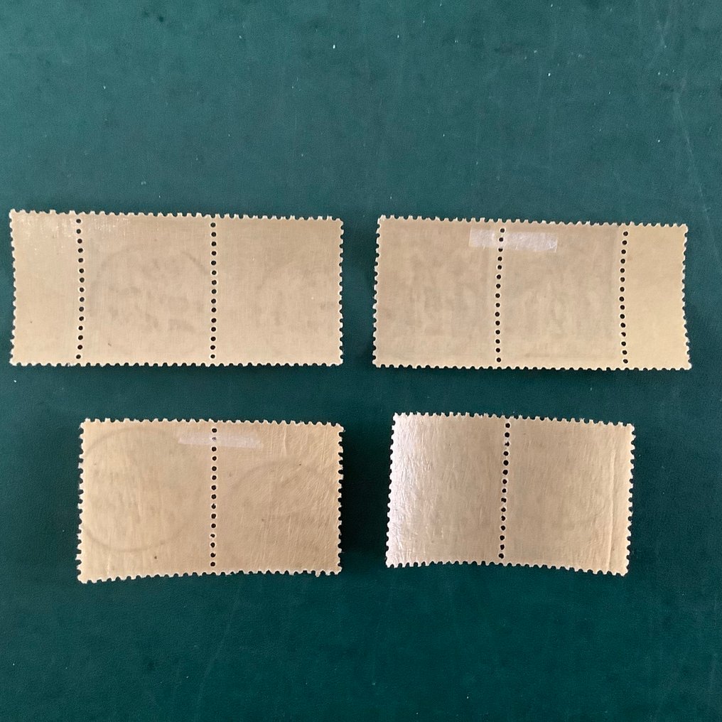 法國 1884 - 印章：1、2、3 和 4 分带印刷的硬币。 - Yvert 13/16 #2.1