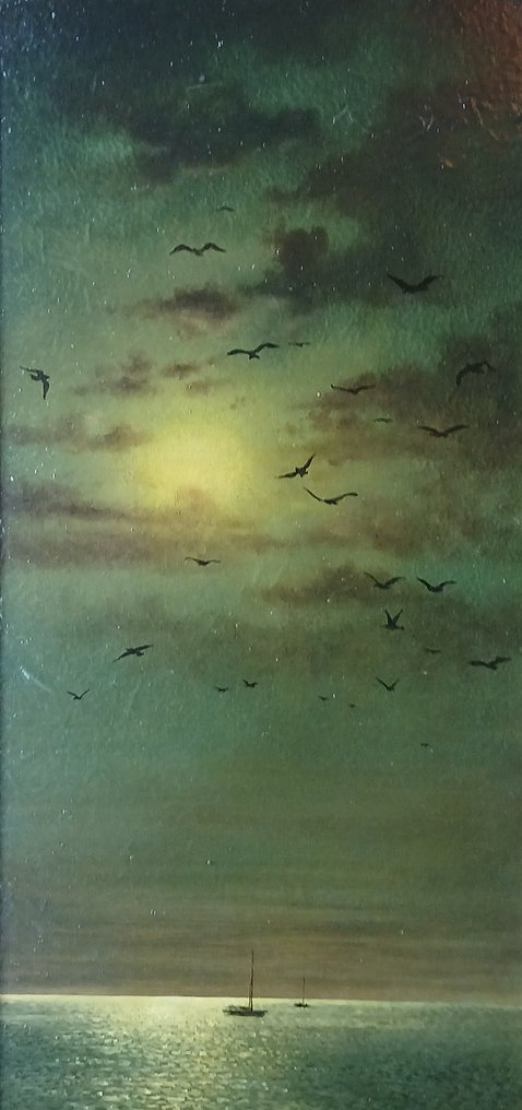 Karel Moers (1932-2016) - Weerspiegeling op zee - hyperrealisme #3.2