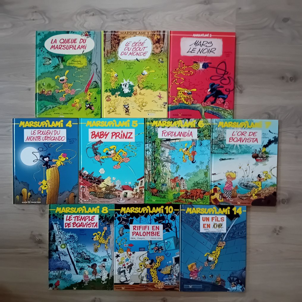 Marsupilami - 10x C - 10 Album - Erstausgabe - 1987/2000 #1.0
