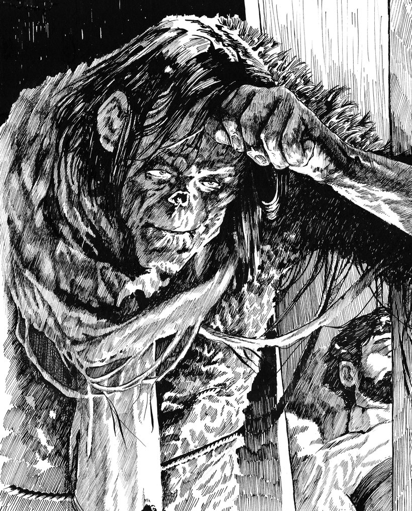 Joaquin Ramal - 1 美术印刷 - Frankenstein (after Wrightson) - Embossed Edition #3.2