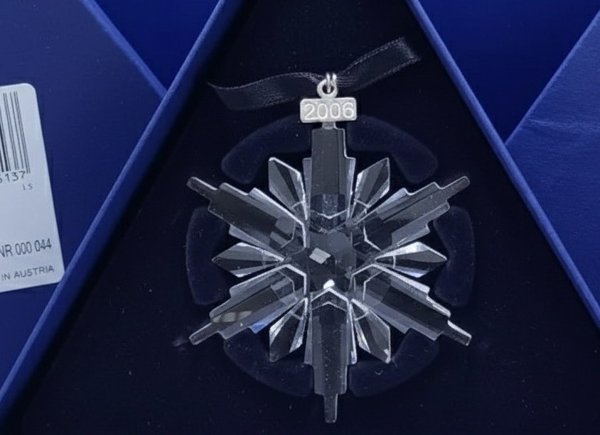 Swarovski - Anton Hirzinger - Figura - Jahresausgabe 2006 Stern Ornament Weihnachten 837613 mit Box - Cristal #1.0