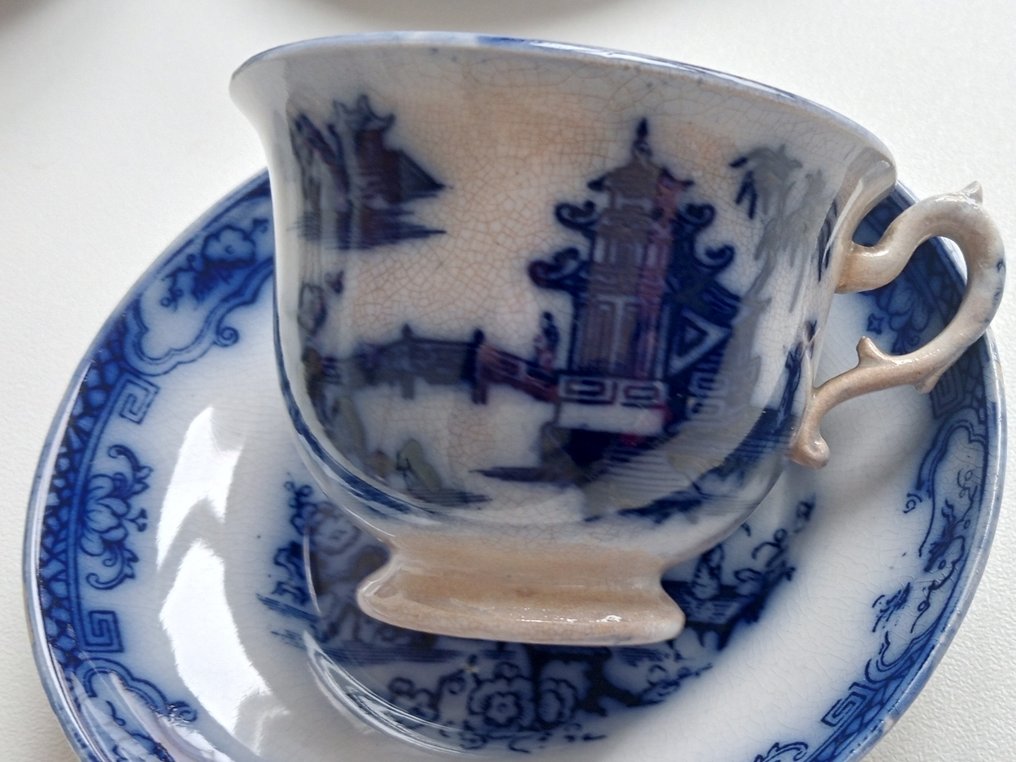 Hackwood - William & Joseph Harding - Σερβίτσιο τσαγιού - Hindoostan - Κεραμικό - Χειροποίητα ζωγραφισμένο #2.1