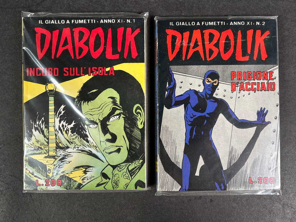 Diabolik nn 1/26 - Anno completo XI - 26 Album - Første udgave - 1972 #1.0