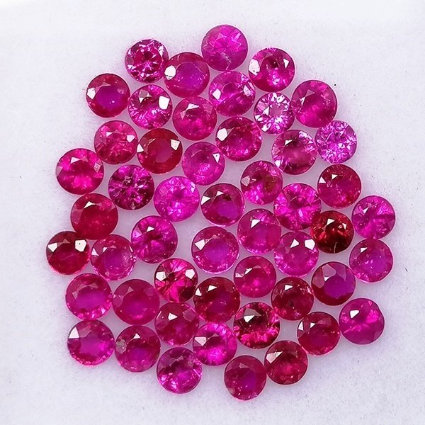 50 pcs Rosso Rubino - 2.02 ct - Instituto Gemólogico Español (IGE) - Minore #4.3