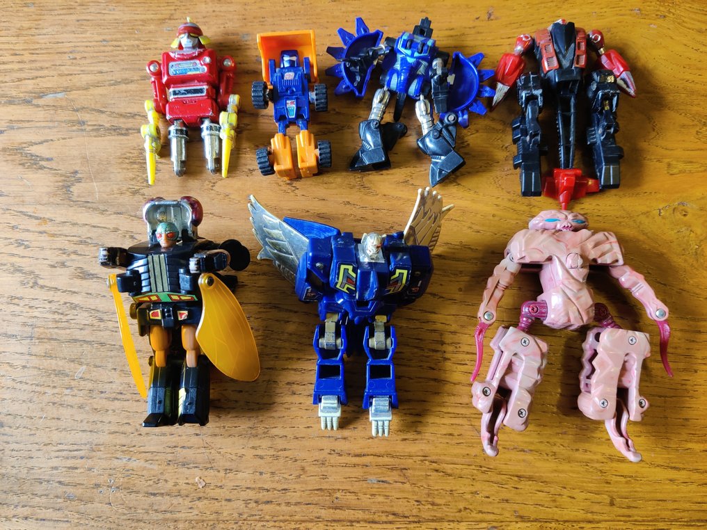 Bandai - Action-figur Transformers - Ulysse 31/Huffer truck/Gobots/Rock lords saberstone - 1980-1990 #2.1