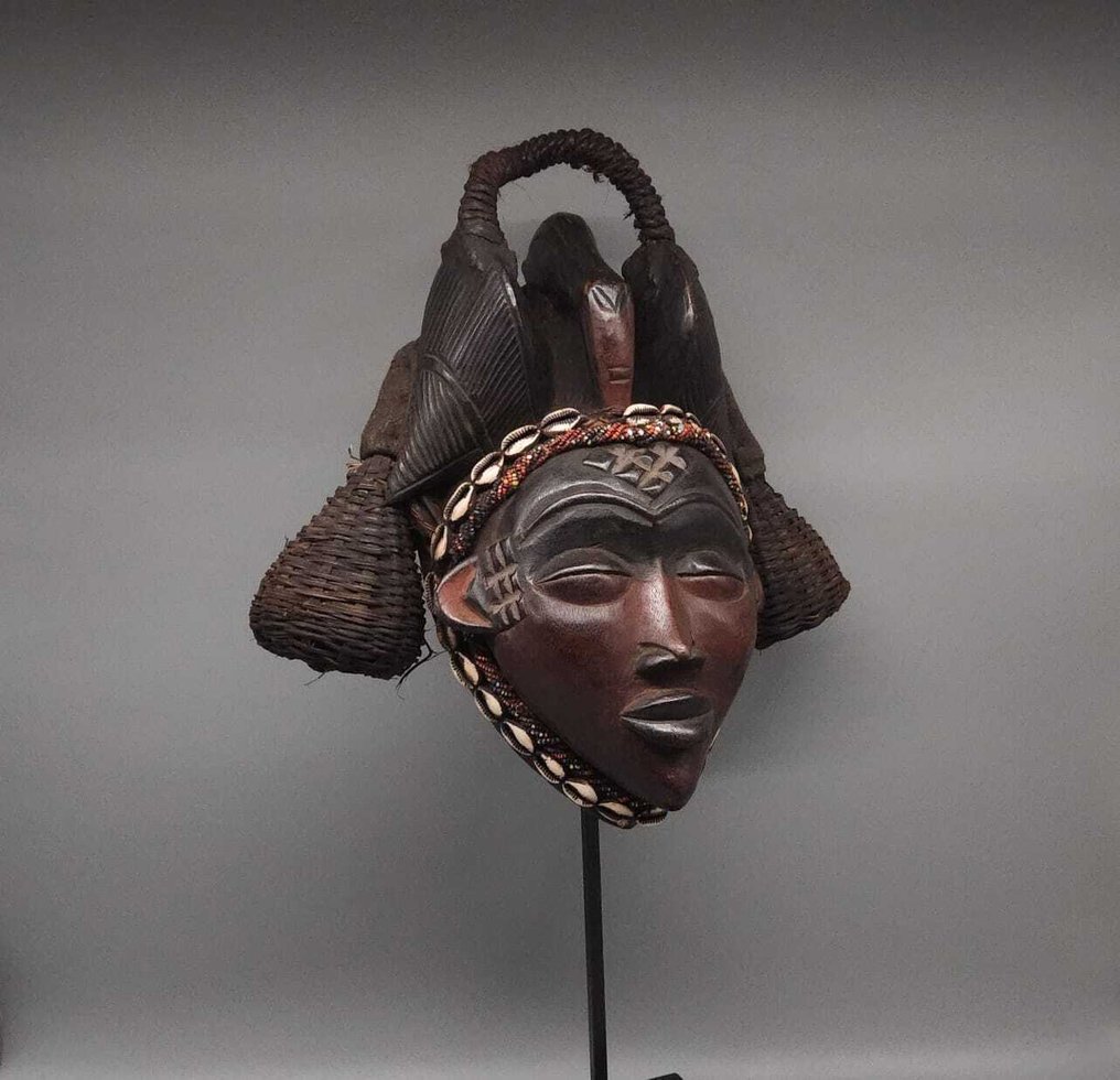 Prachtig masker - Punu - Punu - Gabon (Zonder minimumprijs) #3.2
