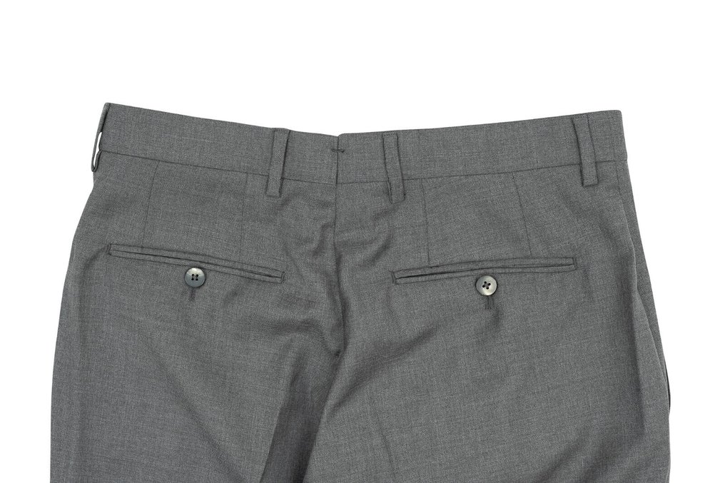 ISAIA NAPOLI RRP 1250€ Gray Sartorial Hand-Sewn Dress Pant Soft Wool 7R - 52 IT - Παντελόνι - New with tags #2.1