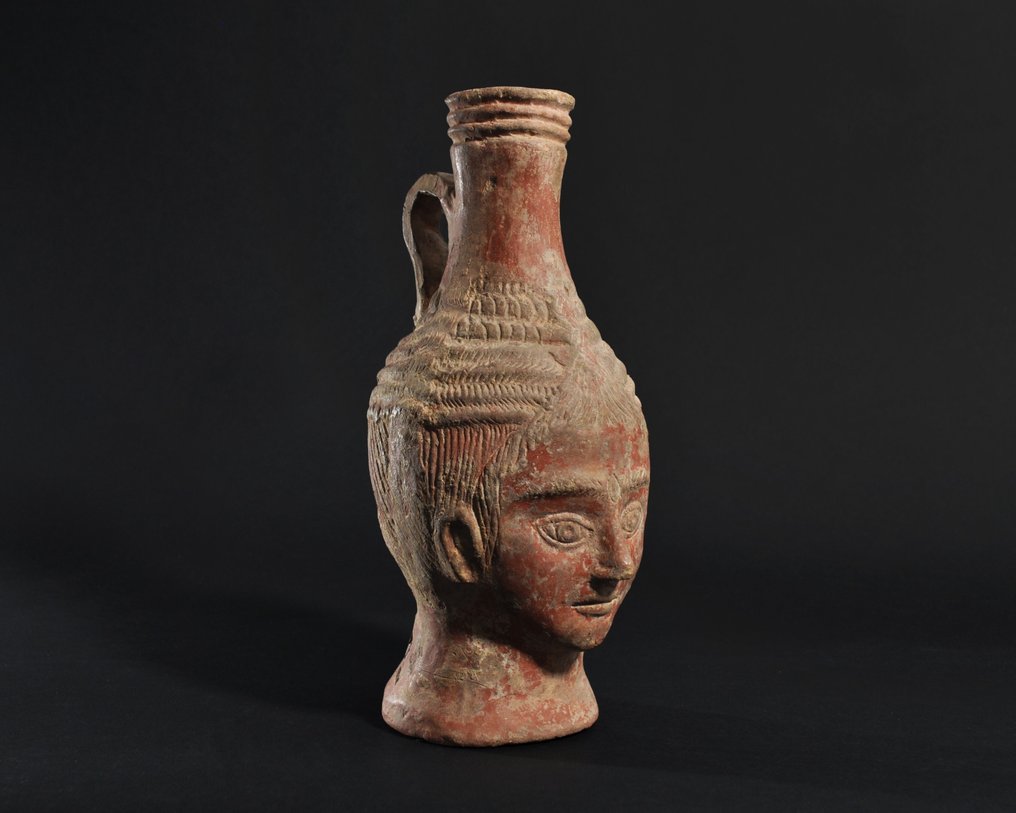 Roma Antiga Cerâmica Jarro de uma Cabeça com teste TL - 25.5 cm #2.1