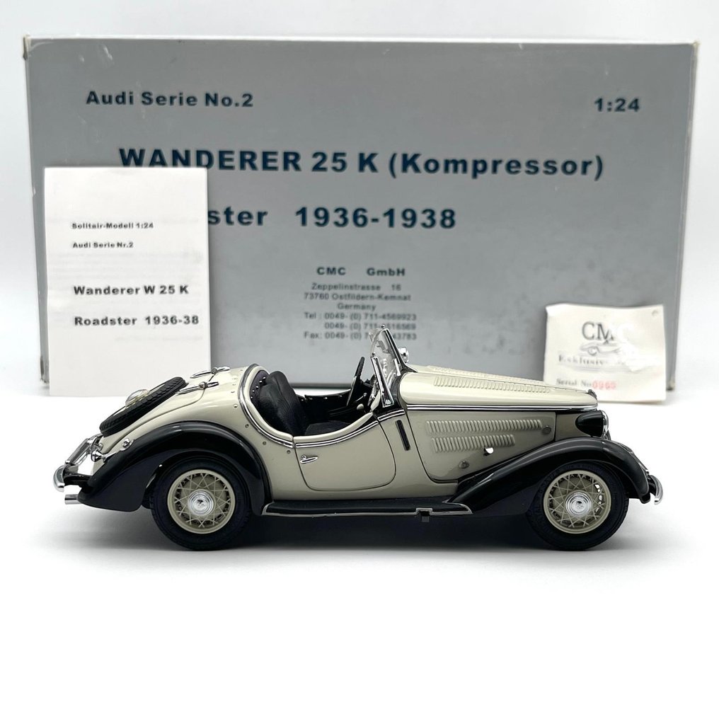 CMC 1:24 - Modellauto - Wanderer 25 K Roadster - 1936-38 #3.2