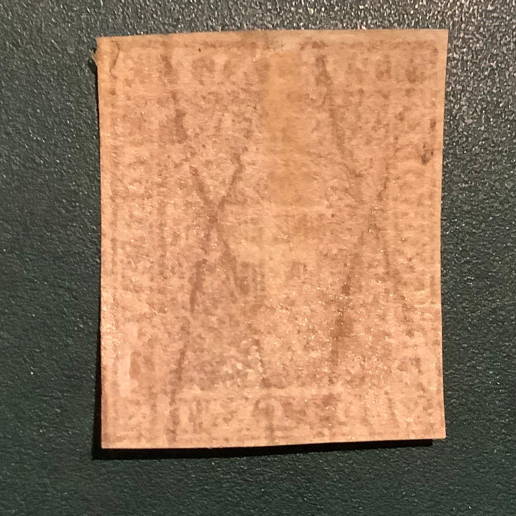 Αρχαία ιταλικά κράτη -  Τοσκάνη 1860 - 80 cent σήμα ασπίδας με καλές περιθωρίσεις. - Sassone 22 #2.1