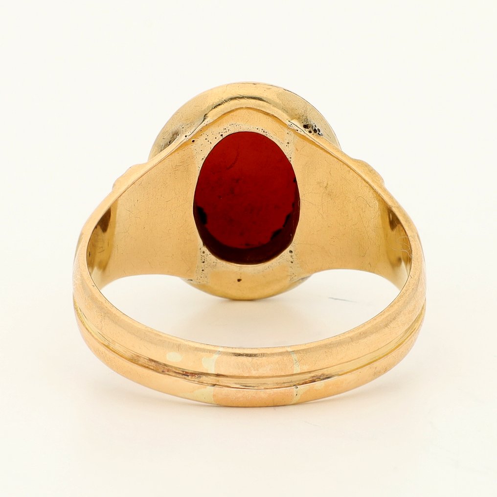 Gyűrű - 18 kt. Sárga arany - Agaat #3.2