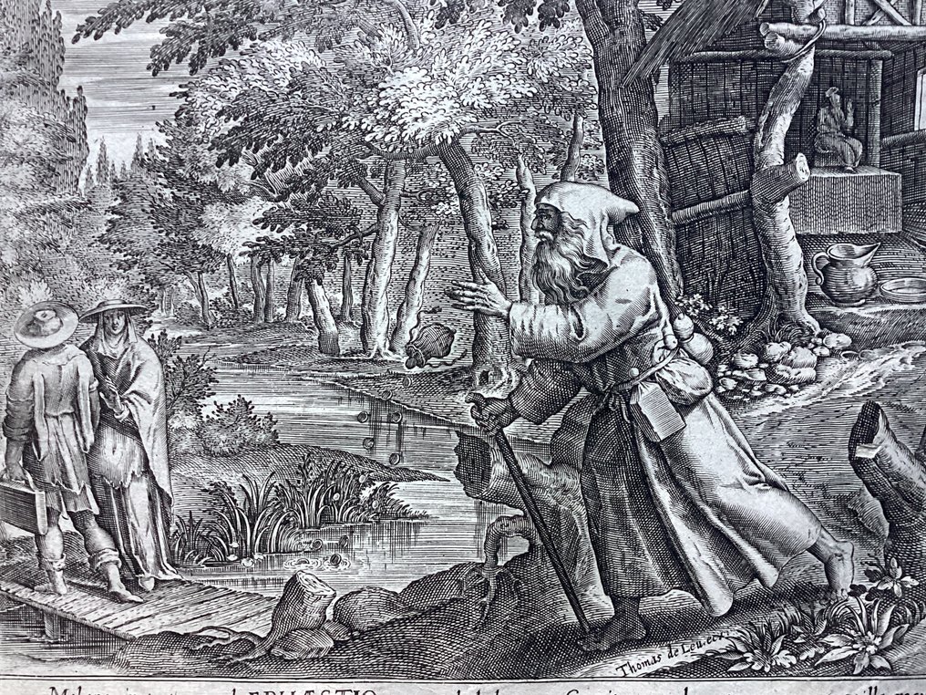 Marten De Vos (1532-1603), by Joannes I Sadeler (1550-1600) - Ephaestio the Hermit #1.0