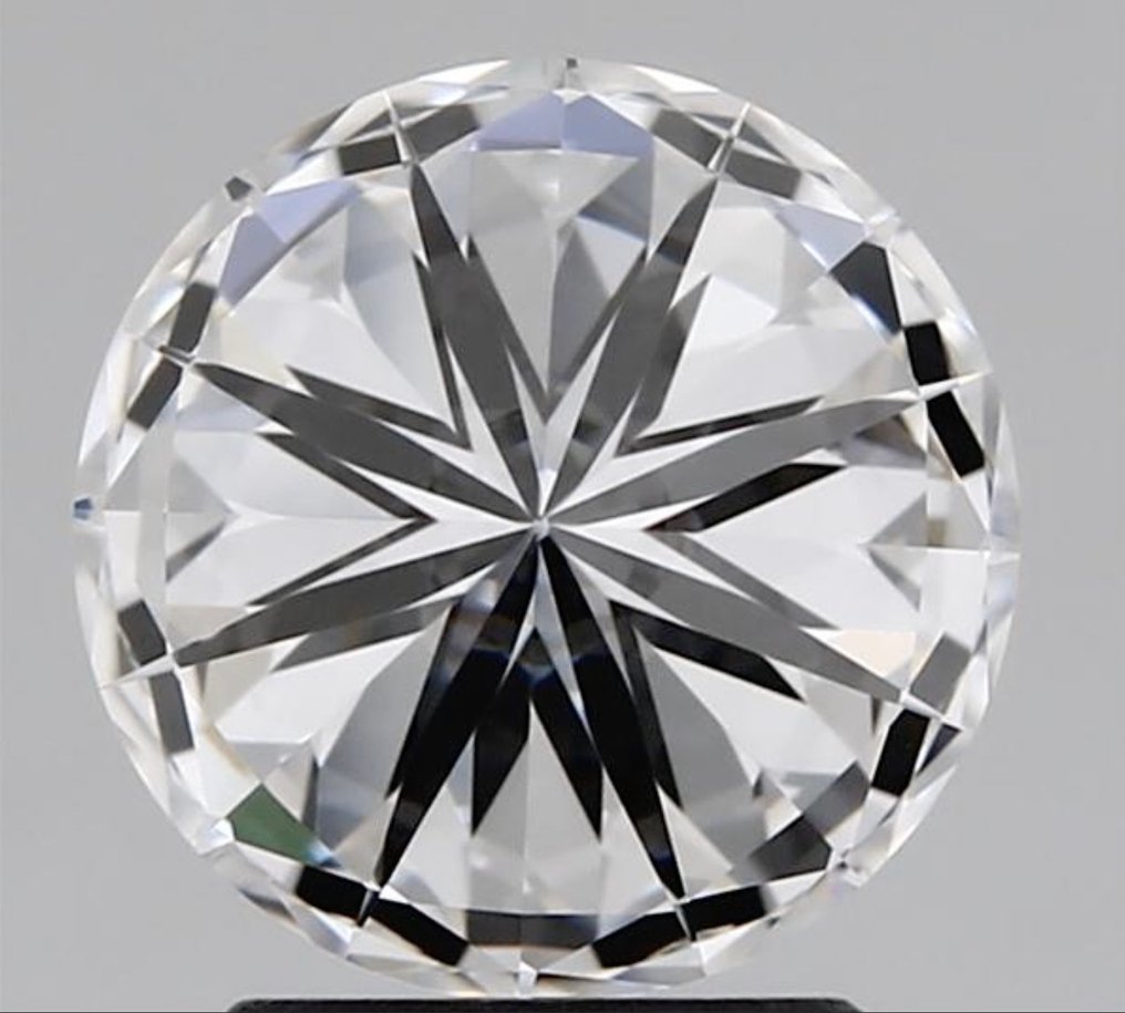 No Reserve Price - 1 pcs Diamond  (Natural)  - 2.01 ct - Round - D (colourless) - IF - International Gemological Institute (IGI) - *VG EX EX* Free Shipping #2.1